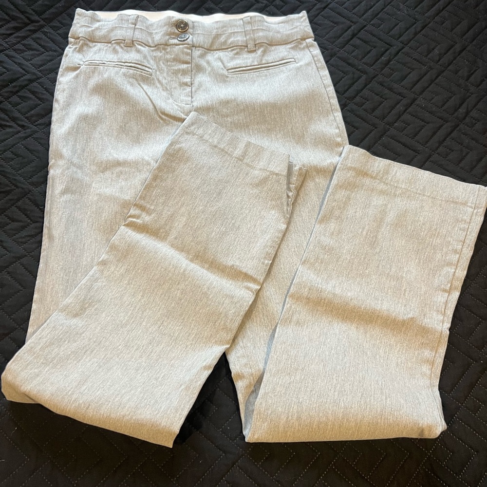 Maurices Neutral Cream and Gray Waistband Pants
